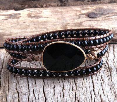 RH Fashion Handma Bohemian Jewelry Boho Bracelet Mixed Natural Stones Charm 5 Strands Wrap Bracelets Gift DropShipping